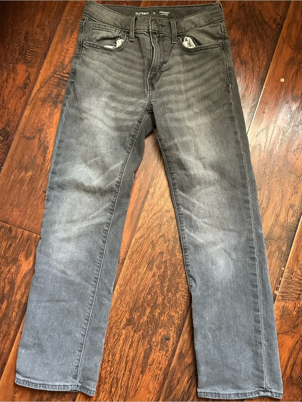Old Navy Charcoal Gray Straight Jeans